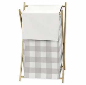 Buffalo Check Grey and White Hamper
