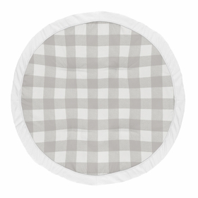 Buffalo Check Grey and White Playmat