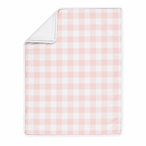 Buffalo Check Pink and White 5 Piece Crib Bedding - alt image 2