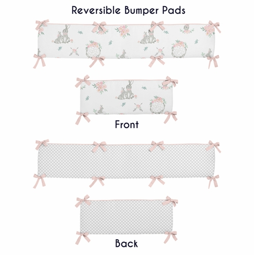 Bunny Floral 9 Piece Crib Bedding Collection - alt image 2