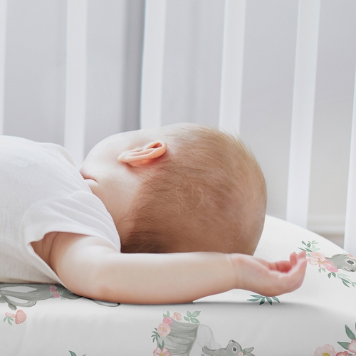 Bunny Floral Collection 2 Pack Baby Bassinet Fitted Sheets - alt image 2