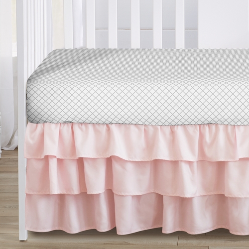 Bunny Floral Collection 4 Piece Bumperless Crib Bedding - alt image 3