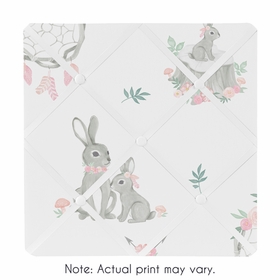 Bunny Floral Collection Fabric Memo Board