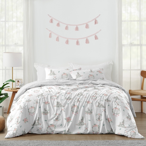 Bunny Floral Collection Full/Queen Bedding