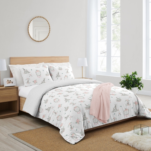 Bunny Floral Collection Full/Queen Bedding - alt image 1