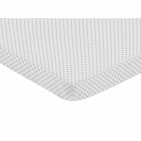 Bunny Floral Collection Mini Crib Sheet - Lattice Print