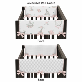 Bunny Floral Collection Side Rail Guard Covers - Set of 2