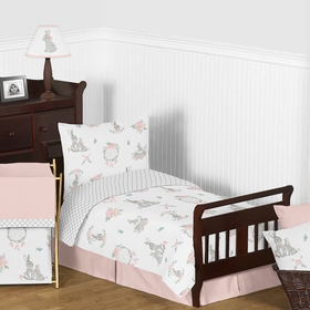 Bunny Floral Collection Toddler Bedding