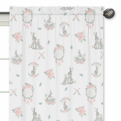 Bunny Floral Collection Window Panels - Set of 2 - alt image 2
