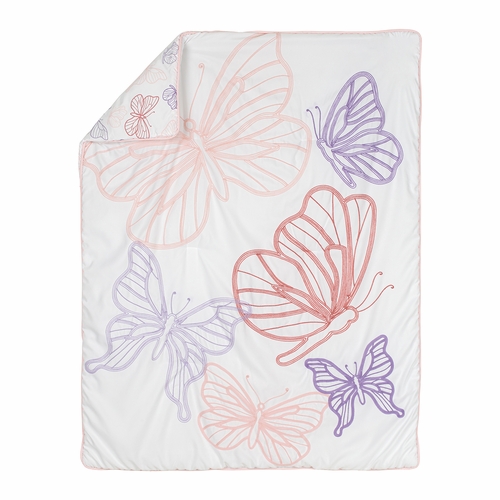 Butterfly Collection 4 Piece Crib Bedding - alt image 2