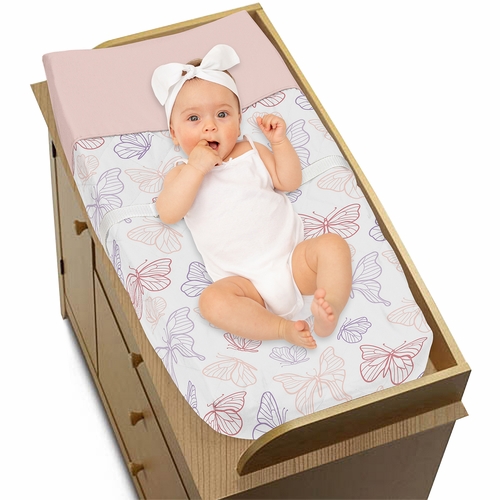 Butterfly Collection Changing Pad Cover - alt image 2