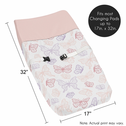 Butterfly Collection Changing Pad Cover - alt image 4