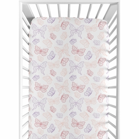 Butterfly Collection Crib Sheet