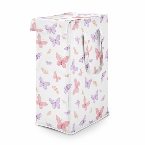 Butterfly Collection Laundry Hamper with Handles