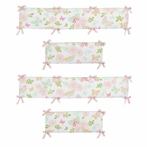 Butterfly Floral 9 Piece Crib Bedding Collection - alt image 1