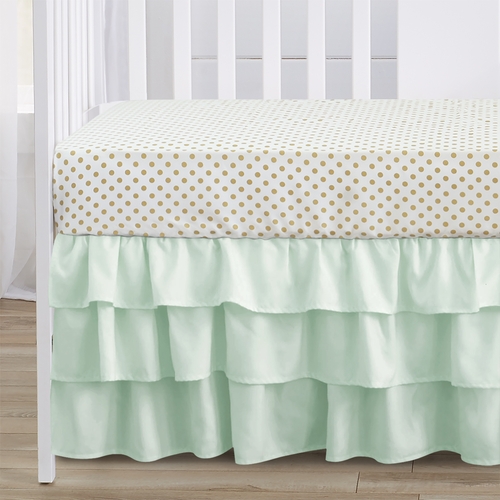 Butterfly Floral Collection 4 Piece Bumperless Crib Bedding - alt image 3