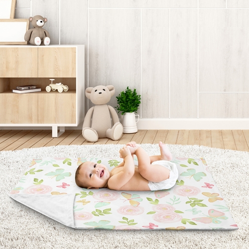 Butterfly Floral Collection Baby Blanket - alt image 2