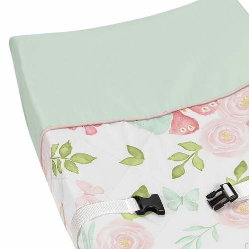 Butterfly Floral Collection Changing Pad Cover - alt image 3