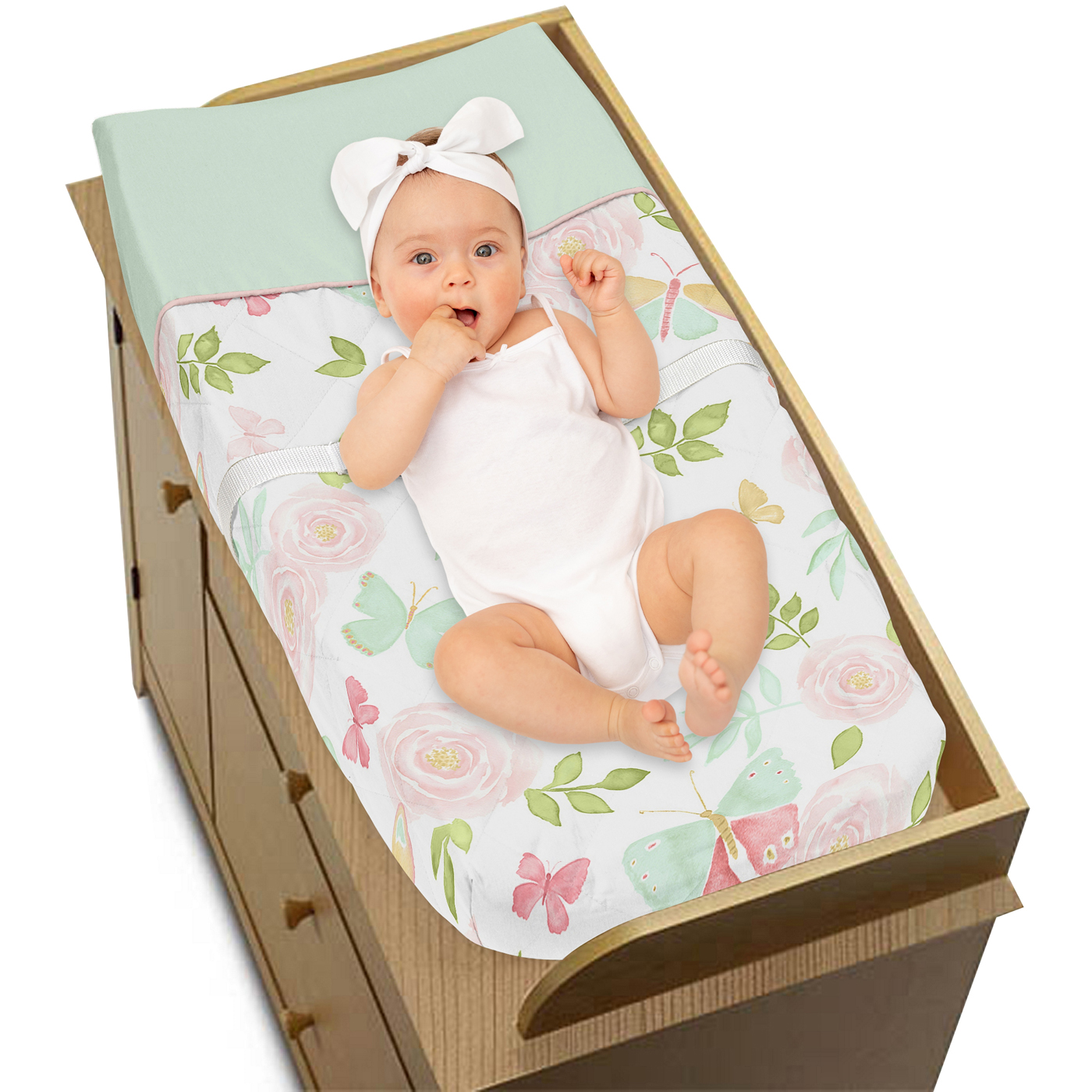 Butterfly Floral Collection Changing Pad Cover