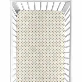 Butterfly Floral Collection Crib Sheet - Polka Dot