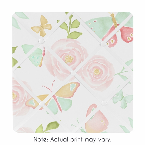 Butterfly Floral Collection Fabric Memo Board
