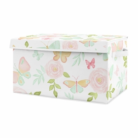 Butterfly Floral Collection Fabric Toy Bin Storage