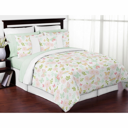 Butterfly Floral Collection Full/Queen Bedding