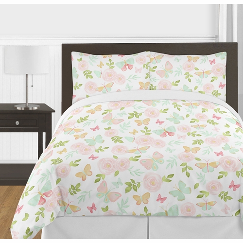 Butterfly Floral Collection Full/Queen Bedding - alt image 2