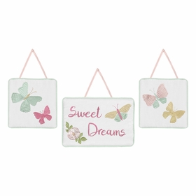 Butterfly Floral Collection Wall Hangings