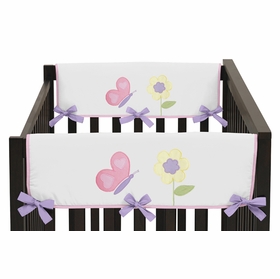 Butterfly Pink and Purple Collection Side Rail Guard Covers - Set of 2