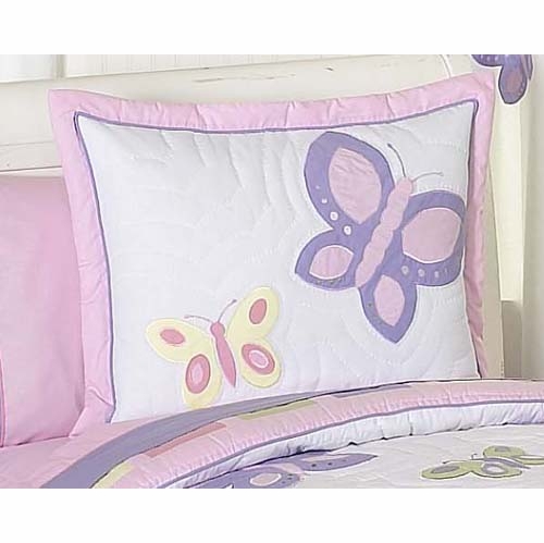 Butterfly Pink and Purple Full/Queen Bedding Collection - alt image 1