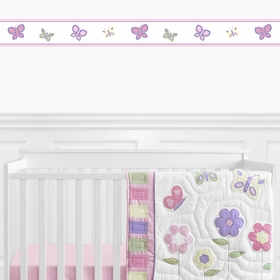 Butterfly Pink and Purple Wallpaper Border