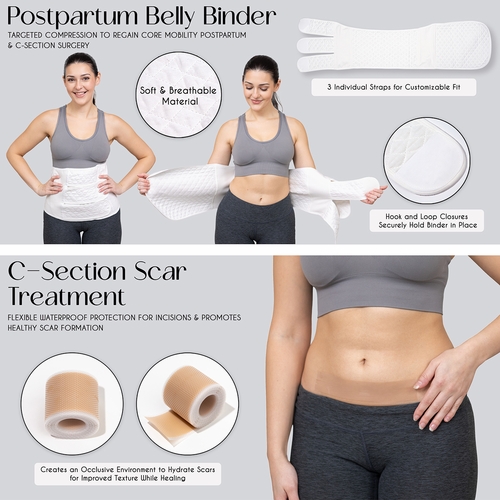 C Section Recovery Postpartum Essentials Kit Pregnancy Must Haves Baby Shower Gifts for Mom - alt image 5