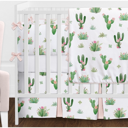 Cactus Floral 9 Piece Crib Bedding Collection - alt image 2