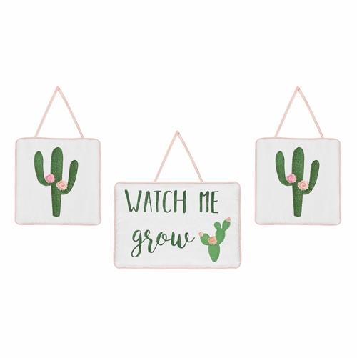 Cactus Floral Collection 11 Piece Bumperless Crib Bedding - alt image 5