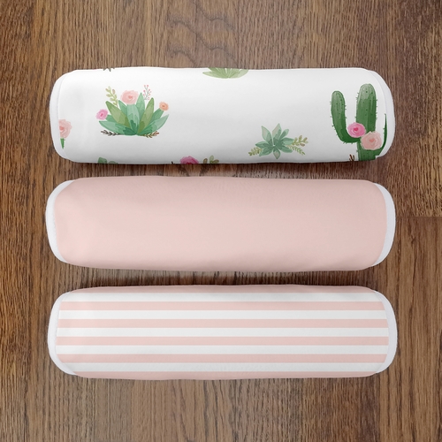 Cactus Floral Collection Absorbent Burp Cloths - 3 Pack Set - alt image 3