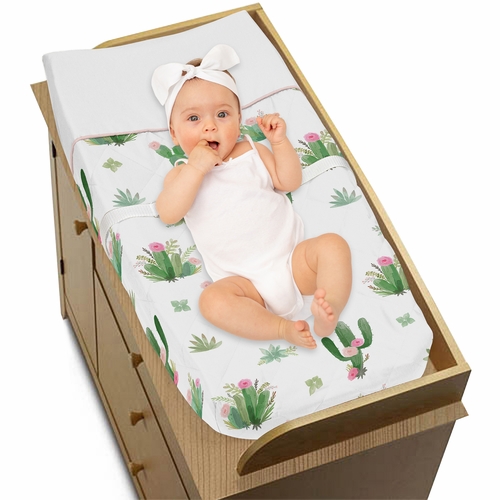 Cactus Floral Collection Changing Pad Cover - alt image 2