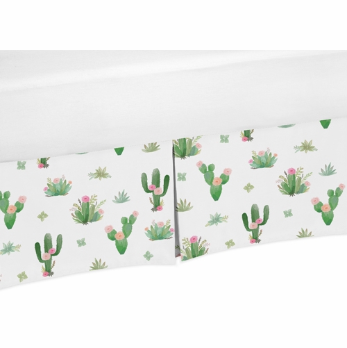 Cactus Floral Collection Crib Bed Skirt