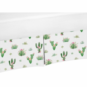 Cactus Floral Collection Crib Bed Skirt