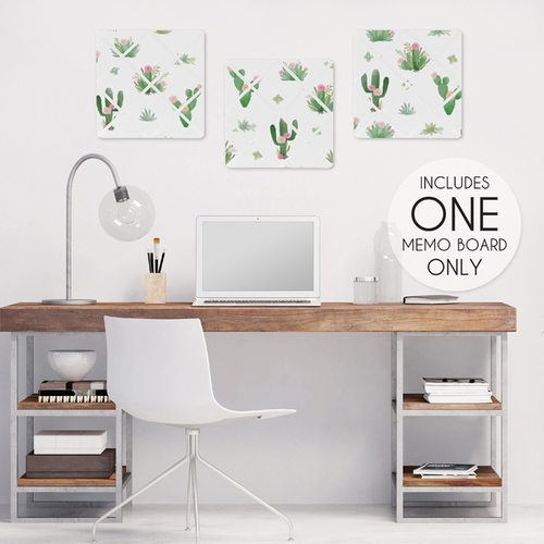 Cactus Floral Collection Fabric Memo Board - alt image 1