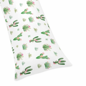 Cactus Floral Collection Full Length Body Pillow Cover