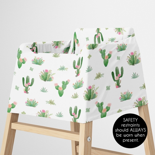 Cactus Floral Collection Multi Use Baby Car Seat and Nursing Cover - alt image 4