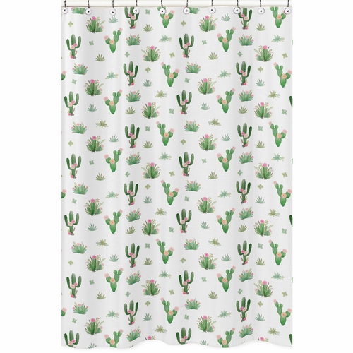 Cactus Floral Collection Shower Curtain