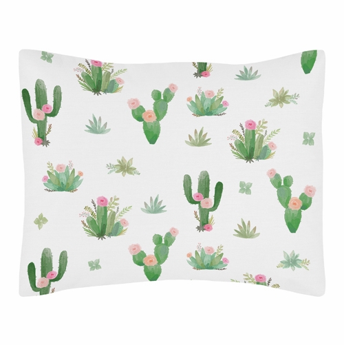Cactus Floral Collection Toddler Bedding - alt image 1