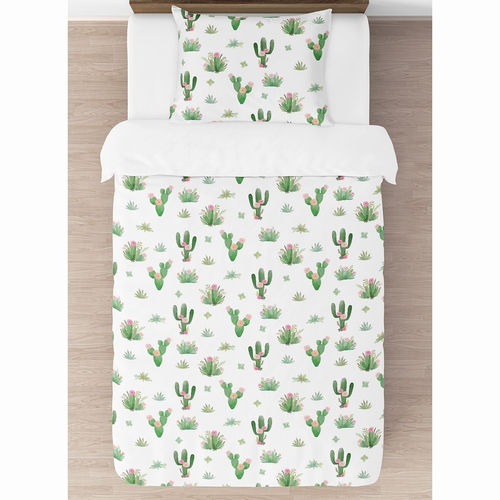 Cactus Floral Collection Twin Bedding - alt image 1
