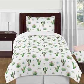 Cactus Floral Collection Twin Bedding