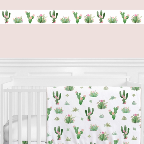 Cactus Floral Collection Wallpaper Border
