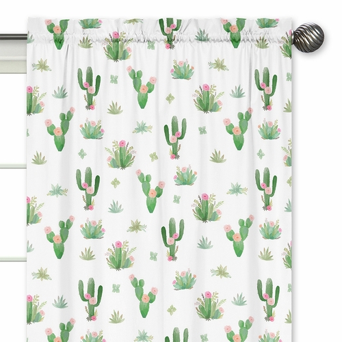 Cactus Floral Collection Window Panels - Set of 2 - alt image 2