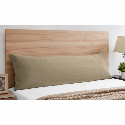 Camel Microsuede Full Length Body Pillow Cover - alt image 1