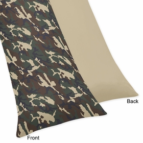 Camo Green Collection Full Length Body Pillow Cover